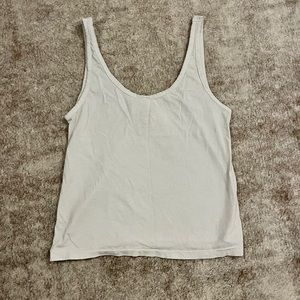 white cotton tank